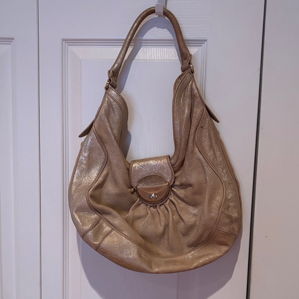 Botkier Metallic Tan Hobo Bag